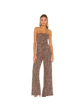 LIKELY Emile Jumpsuit in Leopard NWT 8